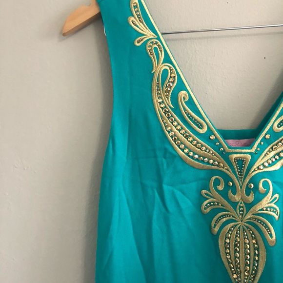 NWOT Lilly Pulitzer Owen Trapeze Dress Agate Green - Picture 5 of 8